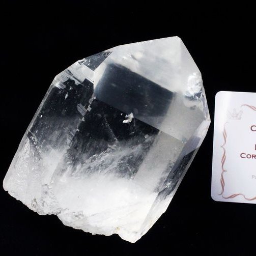 レムリアンシード水晶 原石 ミナスジェライス州コリント産 ※証明書付き[T370-4256]