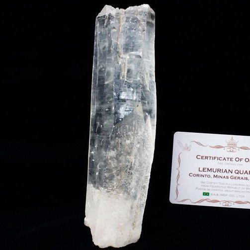 レムリアンシード水晶 原石 ミナスジェライス州コリント産 ※証明書付き[T370-4257]