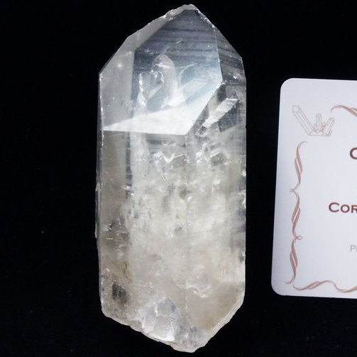 レムリアンシード クォーツインクォーツ 原石 ミナスジェライス州コリント産 ※証明書付き[T370-4260]