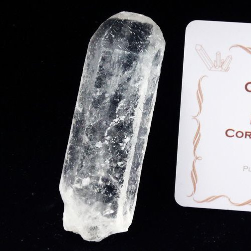 レムリアンシード水晶 原石 ミナスジェライス州コリント産 ※証明書付き[T370-4268]