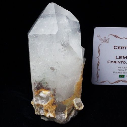 レムリアンシード ガーデン水晶 原石 ミナスジェライス州コリント産 ※証明書付き[T370-4272]