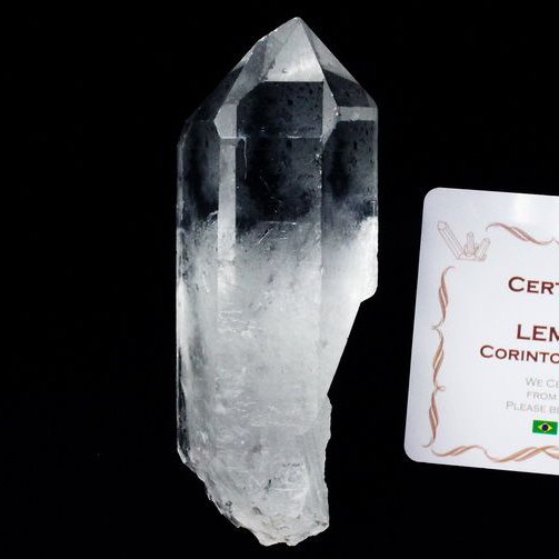 レムリアンシード水晶 原石 ミナスジェライス州コリント産 ※証明書付き[T370-4283]