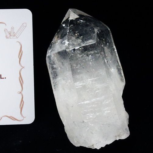 レムリアンシード水晶 原石 ミナスジェライス州コリント産 ※証明書付き[T370-4292]