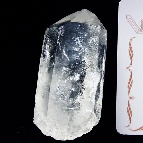 レムリアンシード水晶 原石 ミナスジェライス州コリント産 ※証明書付き[T370-4311]