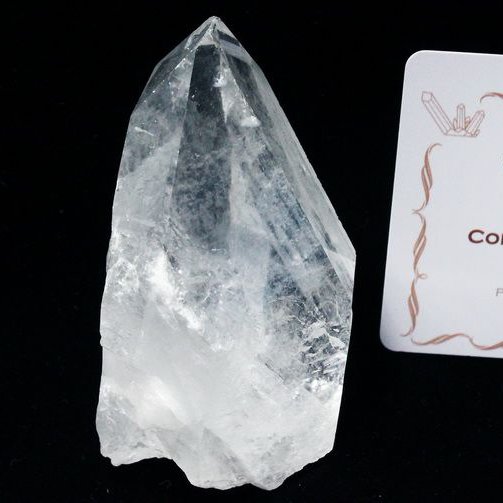 レムリアンシード水晶 原石 ミナスジェライス州コリント産 ※証明書付き[T370-4326]