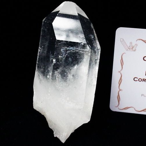 レムリアンシード水晶 原石 ミナスジェライス州コリント産 ※証明書付き[T370-4331]