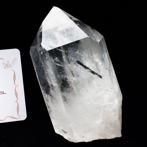 レムリアンシード水晶 原石 ミナスジェライス州コリント産 ※証明書付き[T370-4355]