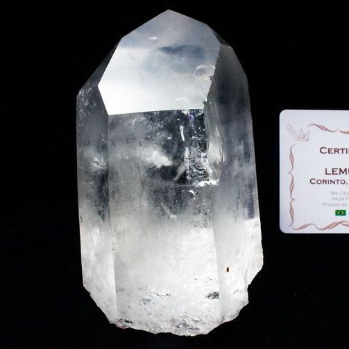 レムリアンシード水晶 原石 ミナスジェライス州コリント産 ※証明書付き[T370-4358]