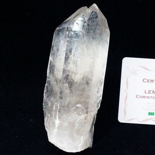 レムリアンシード水晶 原石 ミナスジェライス州コリント産 ※証明書付き[T370-4366]