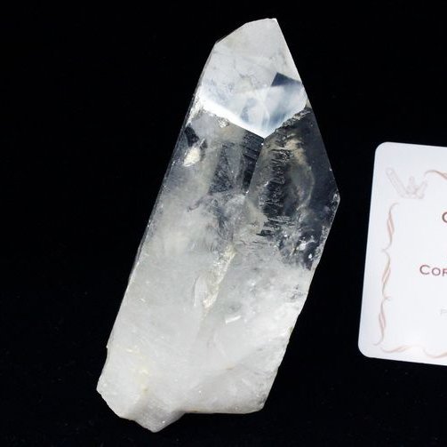 レムリアンシード水晶 原石 ミナスジェライス州コリント産 ※証明書付き[T370-4368]