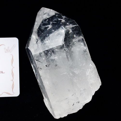 レムリアンシード水晶 原石 ミナスジェライス州コリント産 ※証明書付き[T370-4369]