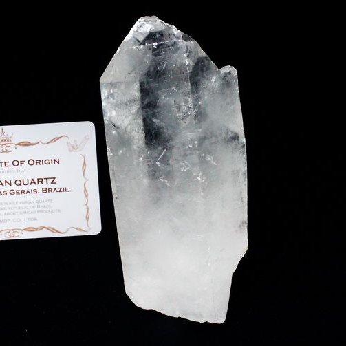 レムリアンシード水晶 原石 ミナスジェライス州コリント産 ※証明書付き[T370-4375]