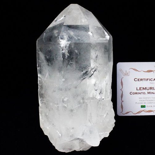 レムリアンシード水晶 原石 ミナスジェライス州コリント産 ※証明書付き[T370-4376]