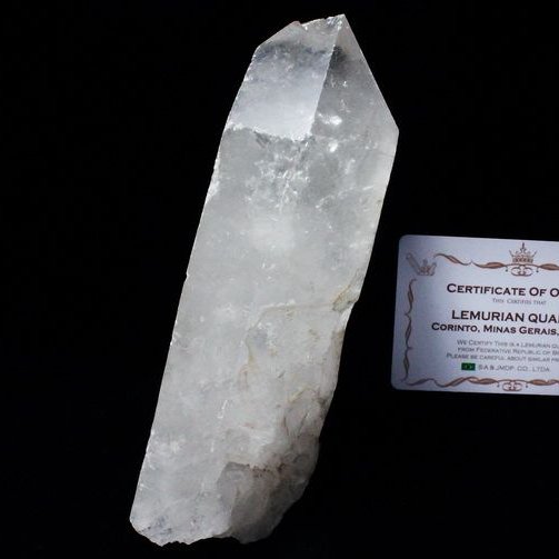 レムリアンシード水晶 原石 ミナスジェライス州コリント産 ※証明書付き[T370-4383]