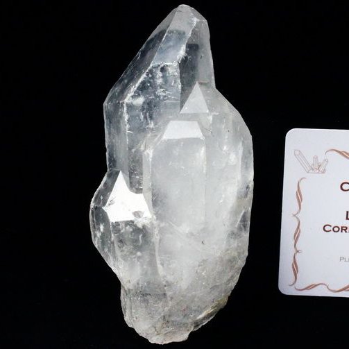 レムリアンシード カテドラルライブラリー 水晶 原石 ミナスジェライス州コリント産 ※証明書付き[T370-4385]