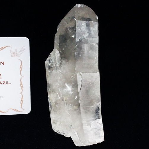 レムリアンシード カテドラルライブラリー 水晶 原石 ミナスジェライス州コリント産 ※証明書付き[T370-4388]