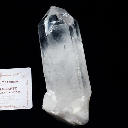 レムリアンシード カテドラルライブラリー 水晶 原石 ミナスジェライス州コリント産 ※証明書付き[T370-4391]