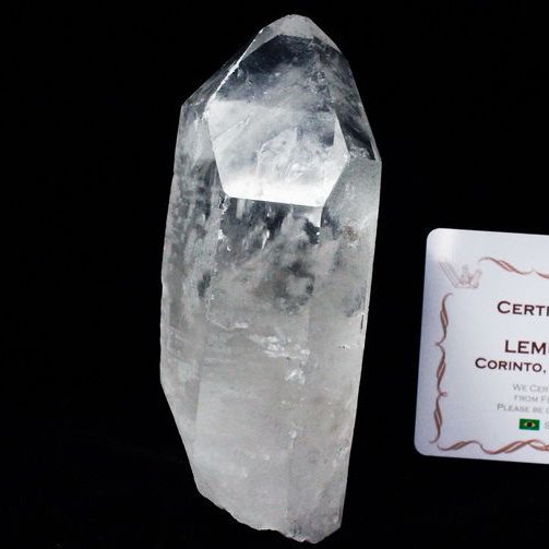 レムリアンシード 水晶 原石 セルフヒールド ミナスジェライス州コリント産 ※証明書付き[T370-4395]