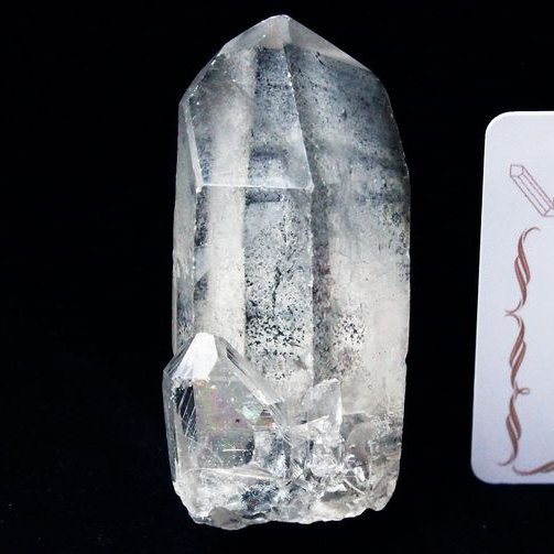 レムリアンシード 虹入り 水晶 原石 ミナスジェライス州コリント産 ※証明書付き[T370-4402]