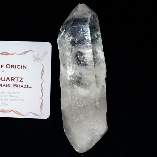 レムリアンシード水晶 原石 ミナスジェライス州コリント産 ※証明書付き[T370-4413]