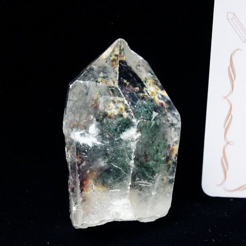 レムリアンシード ガーデン水晶 原石 ミナスジェライス州コリント産 ※証明書付き[T370-4421]