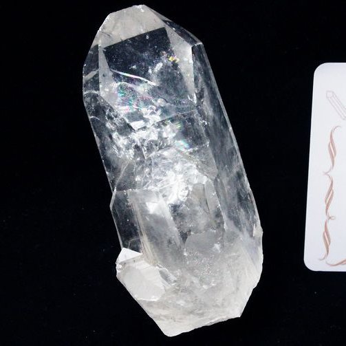 レムリアンシード 虹入り 水晶 原石 ミナスジェライス州コリント産 ※証明書付き[T370-4630]