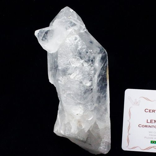 レムリアンシード 虹入り 水晶 原石 ミナスジェライス州コリント産 ※証明書付き[T370-4631]