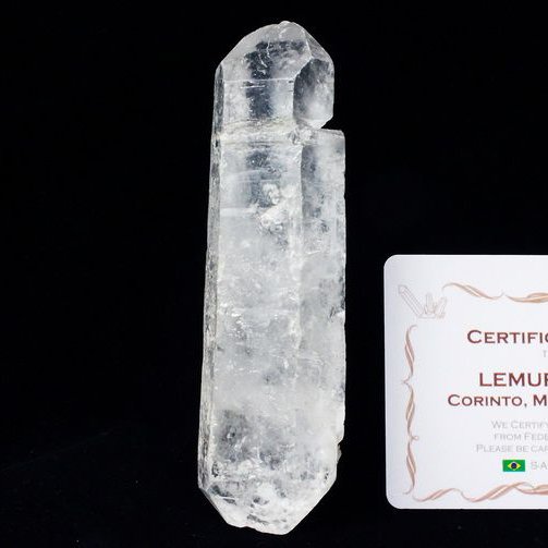 レムリアンシード水晶 原石 ミナスジェライス州コリント産 ※証明書付き[T370-4637]