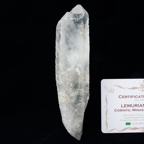 レムリアンシード水晶 原石 ミナスジェライス州コリント産 ※証明書付き[T370-4640]