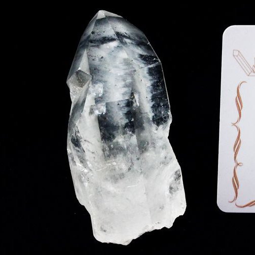 レムリアンシード水晶 原石 ミナスジェライス州コリント産 ※証明書付き[T370-4720]