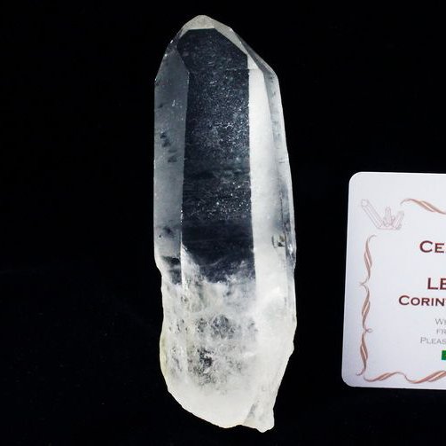 レムリアンシード水晶 原石 ミナスジェライス州コリント産 ※証明書付き[T370-4753]