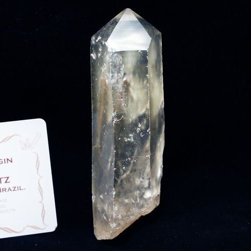 シトリン レムリアンシード水晶 原石 ミナスジェライス州コリント産 ※証明書付き[T370-4838]