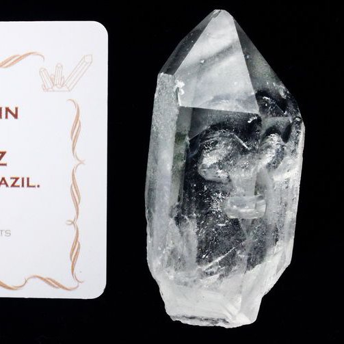 レムリアンシード クォーツインクォーツ 原石 ミナスジェライス州コリント産 ※証明書付き[T370-4897]