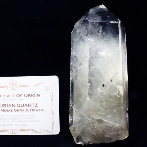 レムリアンシード ガーデン水晶 原石 ミナスジェライス州コリント産 ※証明書付き[T370-4913]