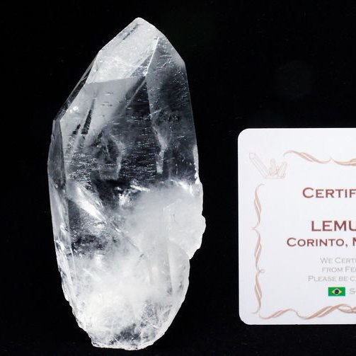 レムリアンシード水晶 原石 ミナスジェライス州コリント産 ※証明書付き[T370-4914]