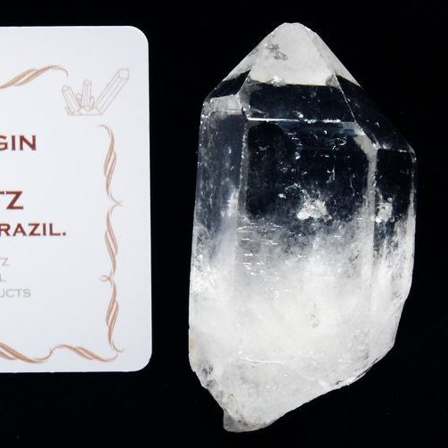 レムリアンシード水晶 原石 ミナスジェライス州コリント産 ※証明書付き[T370-4928]