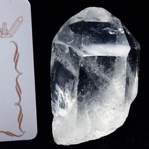 レムリアンシード水晶 原石 ミナスジェライス州コリント産 ※証明書付き[T370-4932]