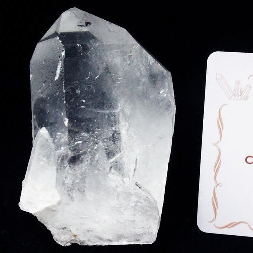 レムリアンシード水晶 原石 ミナスジェライス州コリント産 ※証明書付き[T370-4939]