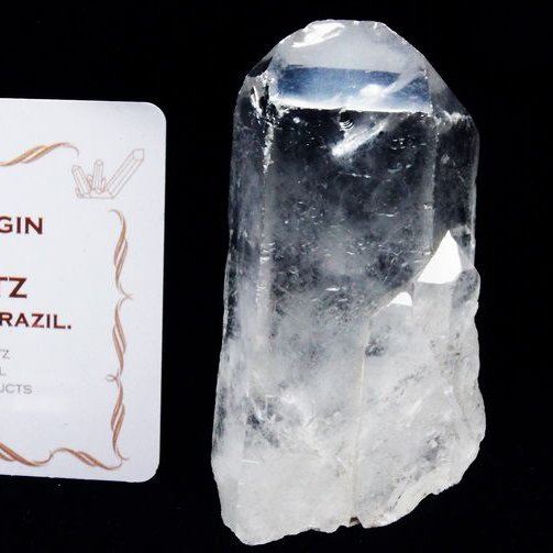 レムリアンシード水晶 原石 ミナスジェライス州コリント産 ※証明書付き[T370-4942]