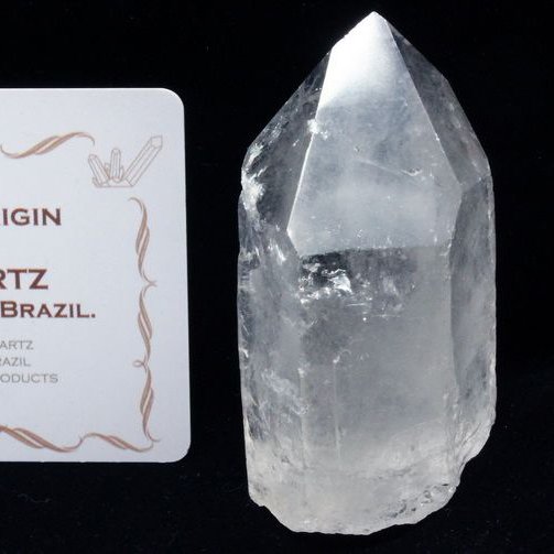 レムリアンシード水晶 原石 ミナスジェライス州コリント産 ※証明書付き[T370-4949]