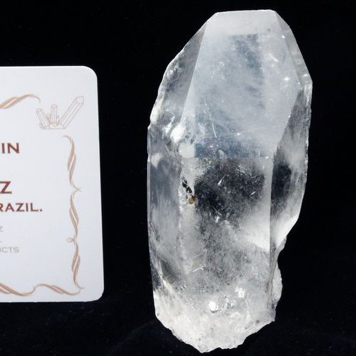 レムリアンシード水晶 原石 ミナスジェライス州コリント産 ※証明書付き[T370-4950]