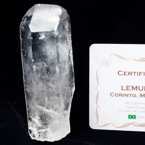 レムリアンシード水晶 原石 ミナスジェライス州コリント産 ※証明書付き[T370-4952]