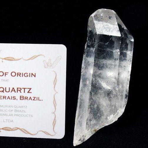 レムリアンシード水晶 原石 ミナスジェライス州コリント産 ※証明書付き[T370-4965]