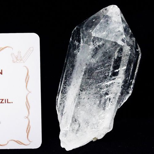 レムリアンシード水晶 原石 ミナスジェライス州コリント産 ※証明書付き[T370-4966]