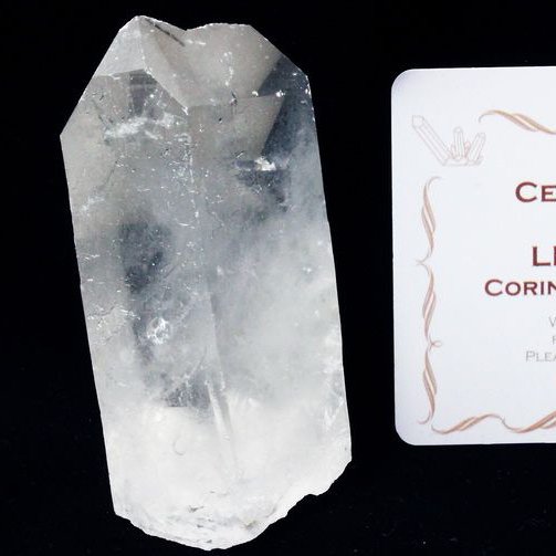 レムリアンシード水晶 原石 ミナスジェライス州コリント産 ※証明書付き[T370-4987]