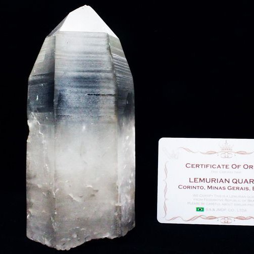 レムリアンシード水晶 原石 ミナスジェライス州コリント産 ※証明書付き[T370-4989]