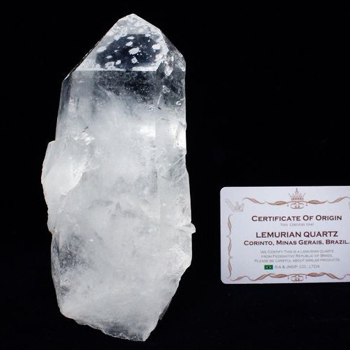 レムリアンシード水晶 原石 ミナスジェライス州コリント産 ※証明書付き[T370-4995]