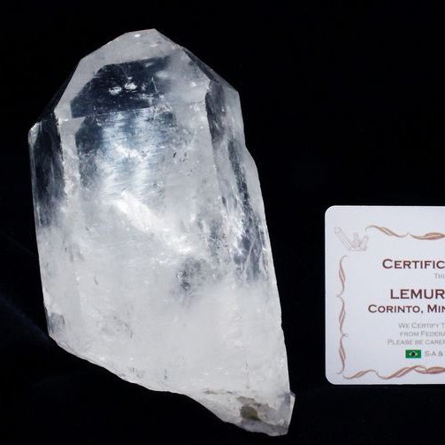 レムリアンシード水晶 原石 ミナスジェライス州コリント産 ※証明書付き[T370-5002]