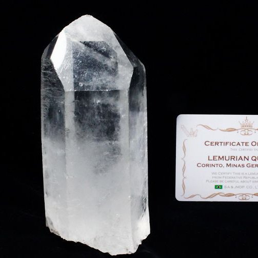 レムリアンシード水晶 原石 ミナスジェライス州コリント産 ※証明書付き[T370-5003]