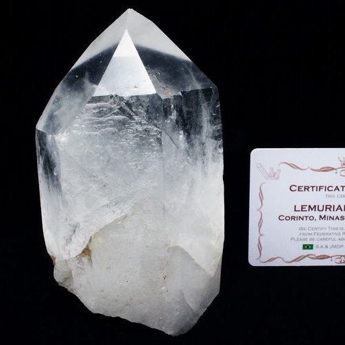 レムリアンシード水晶 原石 ミナスジェライス州コリント産 ※証明書付き[T370-5007]